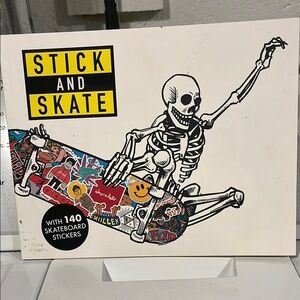 Stick and Skate Book with 140 Skateboard Stickers 2002